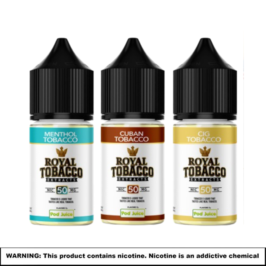 Pod Juice Royal Tobacco Extracts E-Liquid Salt Nicotine 30ml product image